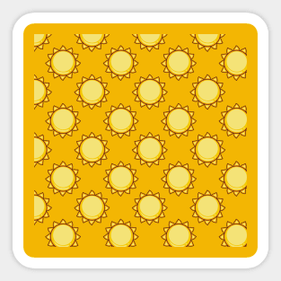 Sunshine Pattern Sticker